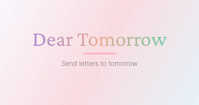 Header image for Capture The Moment: Dear Tomorrow